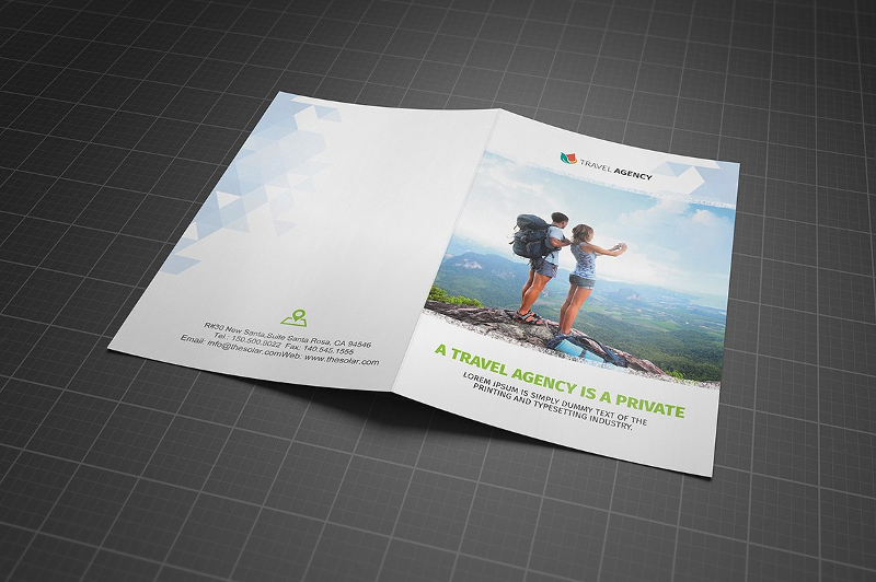 Holiday Travel Agency Bifold Brochure