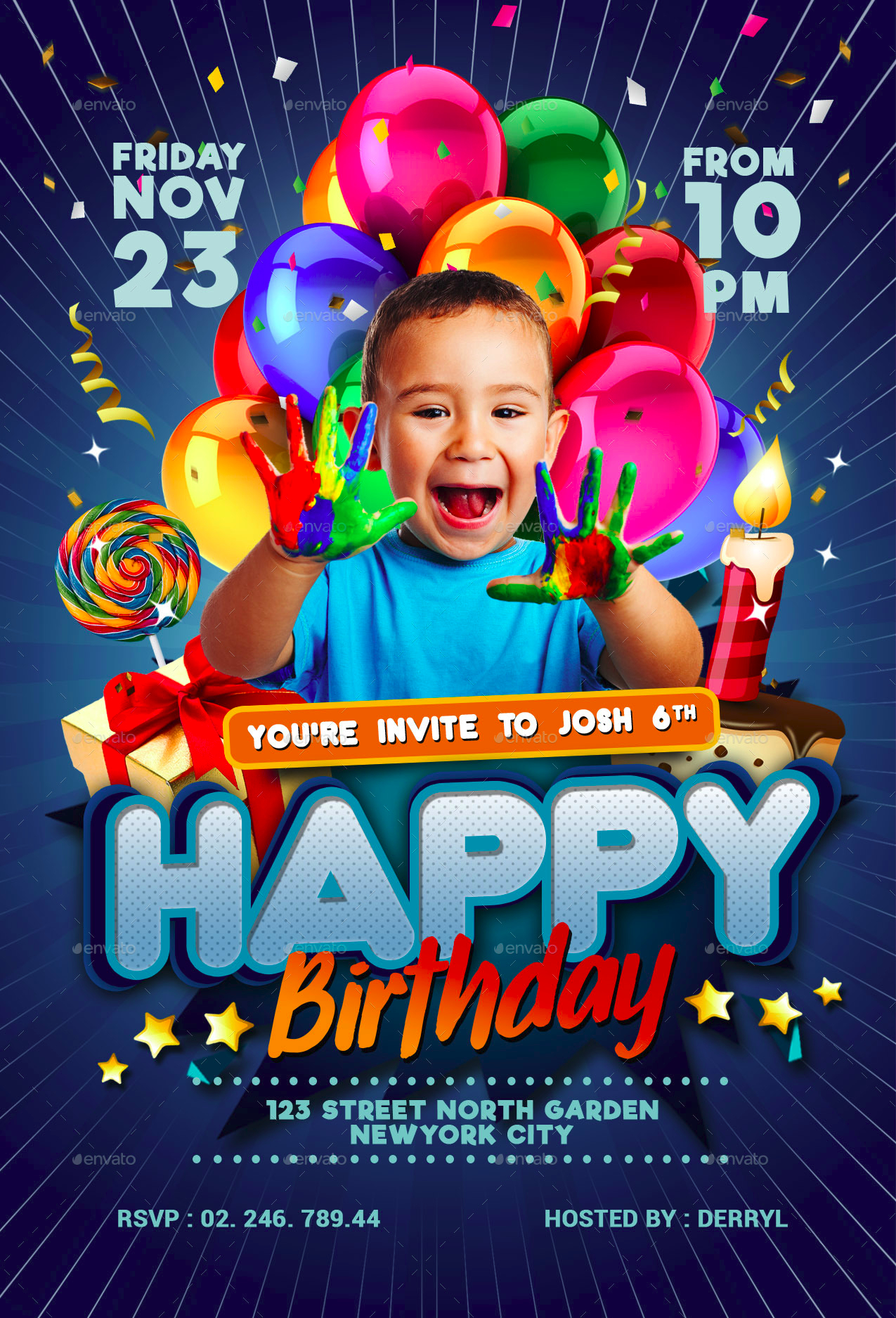 FREE 16+ Children Birthday Invitation Designs & Examples in Word PSD