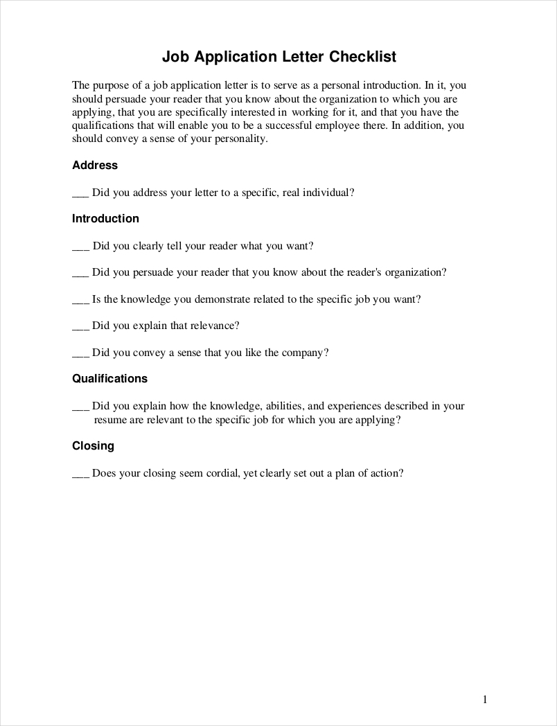 last minute job application letter checklist1