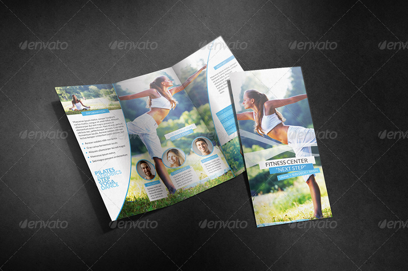 Light Corporate Yoga Tri-fold Brochure