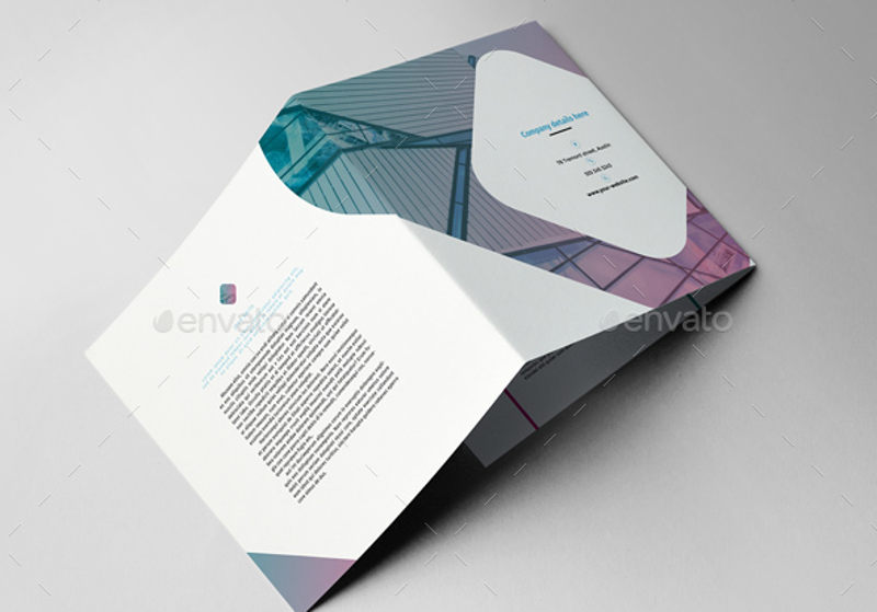 minimal small business brochure