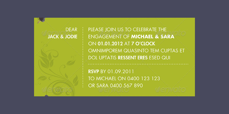 modern event invitation
