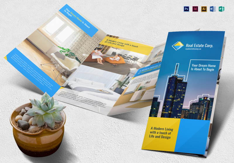 modern real estate brochure template