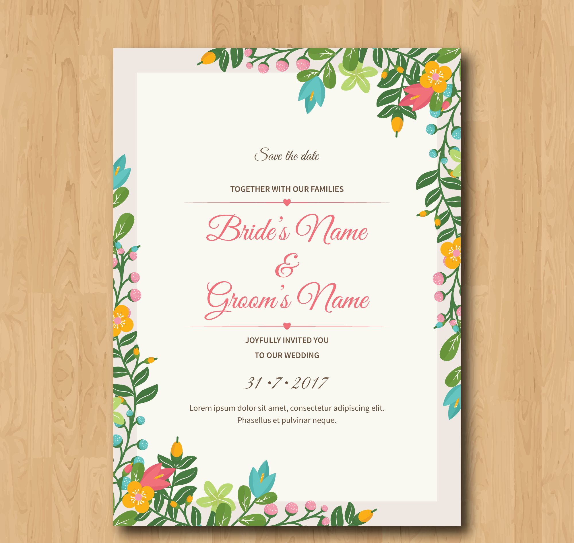 FREE 12+ Free Wedding Invitation Designs & Examples in PSD | AI | EPS ...