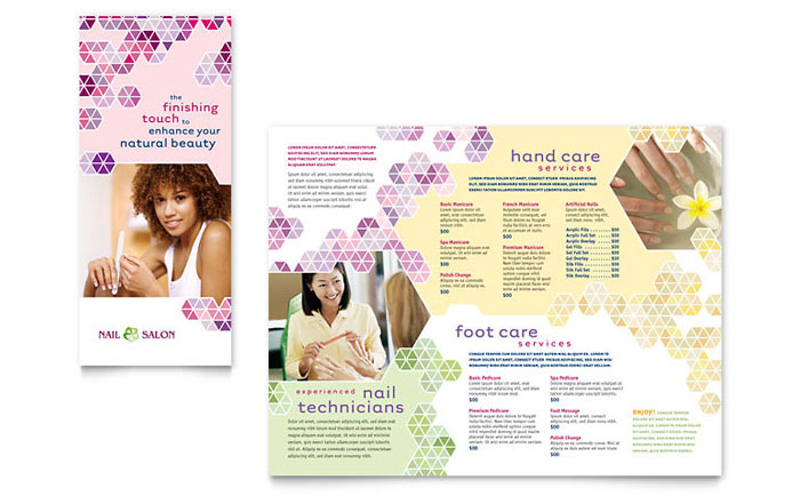 Nail Salon Brochure Template