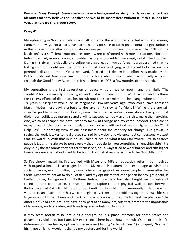 Best college application essay introduction