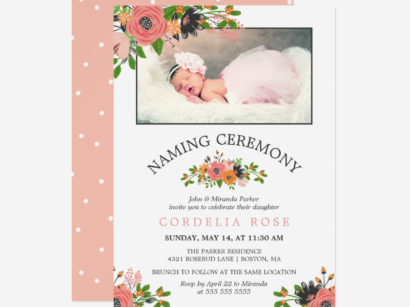 FREE 15+ Naming Ceremony Invitation Designs & Examples in ...