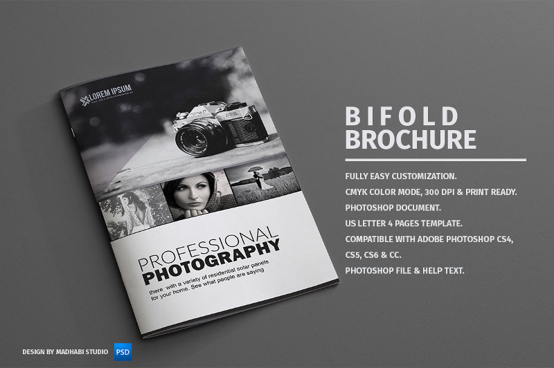 photography bifold brochure