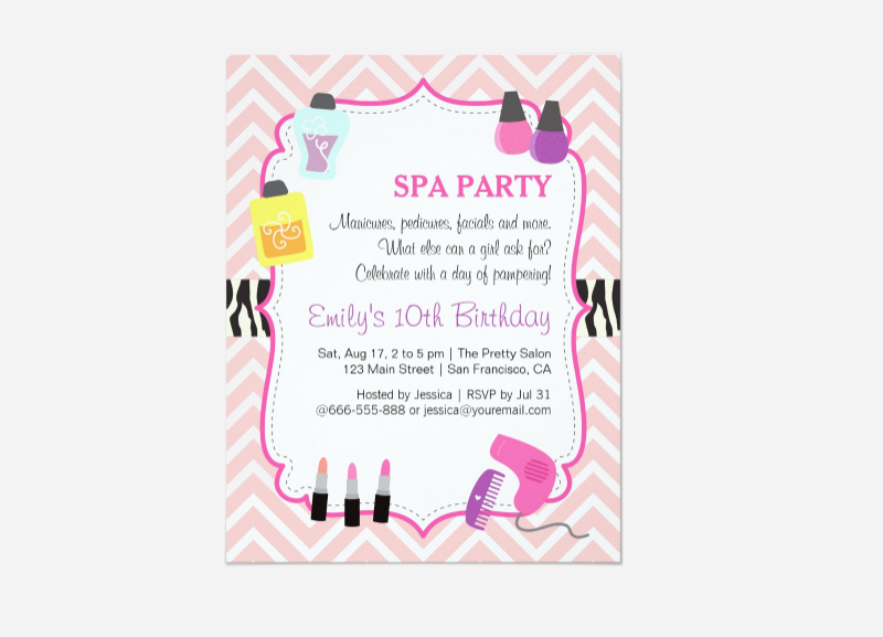 Spa Party Invitation - 16+ Examples, Format, Pdf | Examples