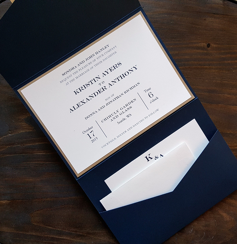 Pocket Wedding Invitation