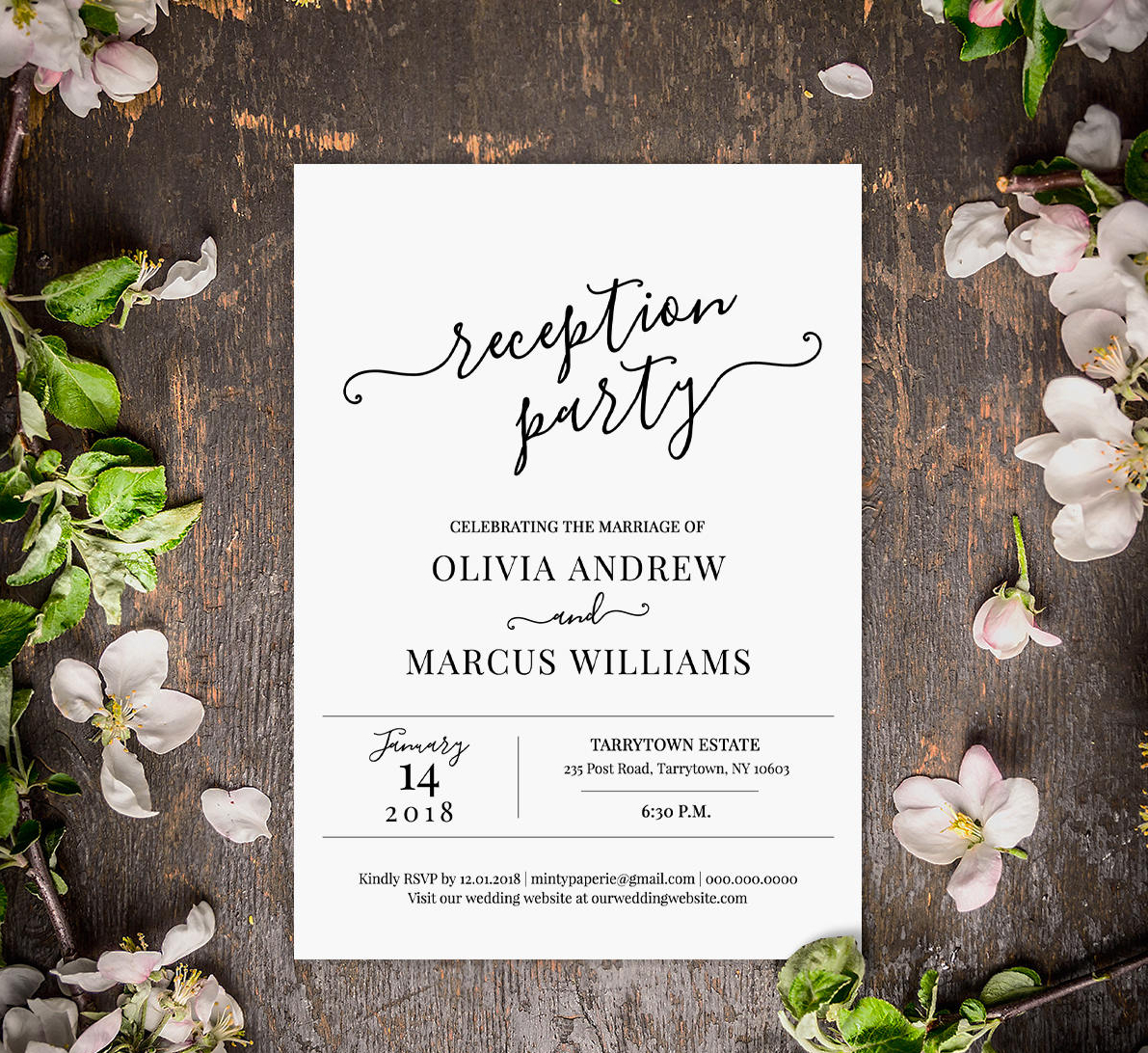 How To Write Wedding Reception Invitation Card