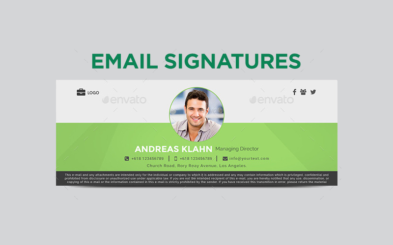 professional busines email signature templates