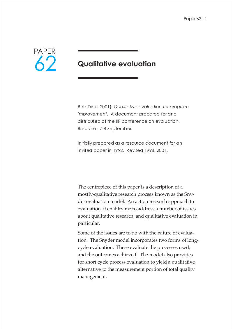 qualitative evaluation thesis