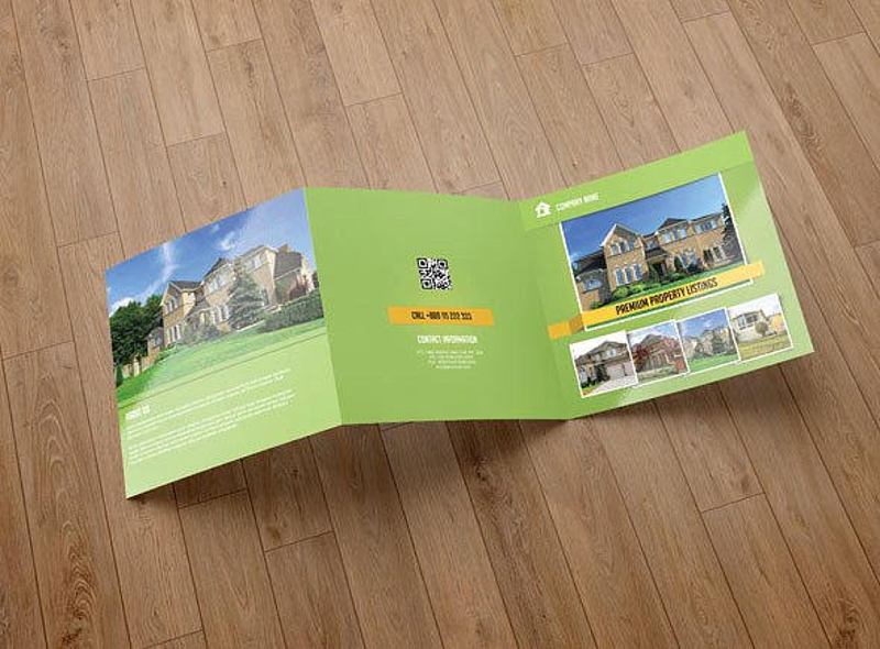 real estate company brochure design 