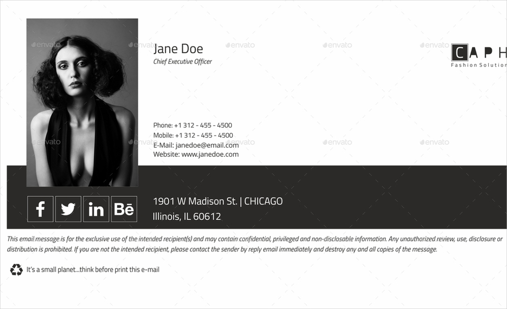 FREE 12+ Corporate Email Signature Examples in HTML | Photoshop | Examples