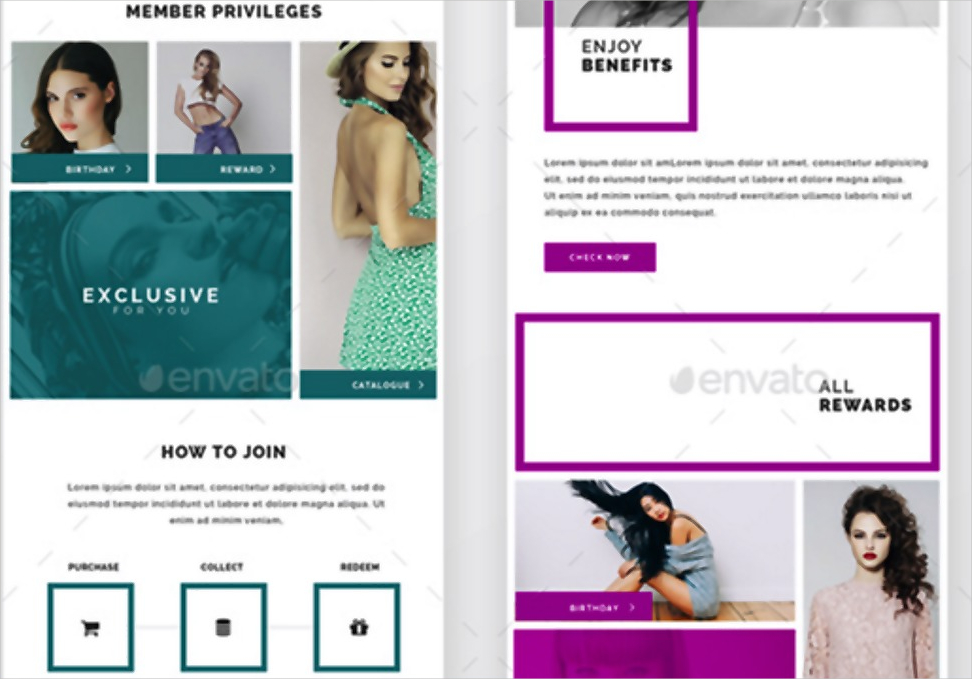 retail fashion email template
