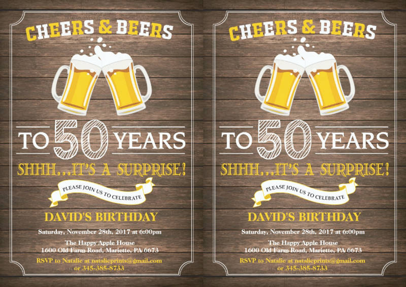 50th birthday invitation wording