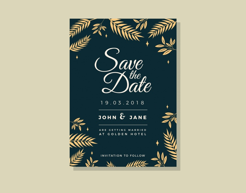 save the date invitation