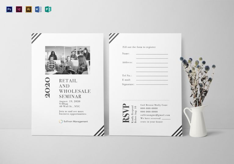 Seminar Invitation Card Template