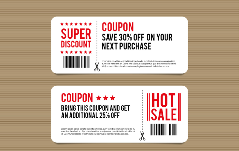 simple discount coupon templates