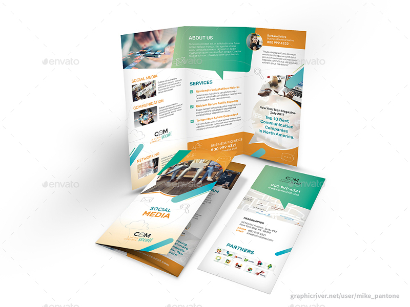 Social Media Trifold Brochure