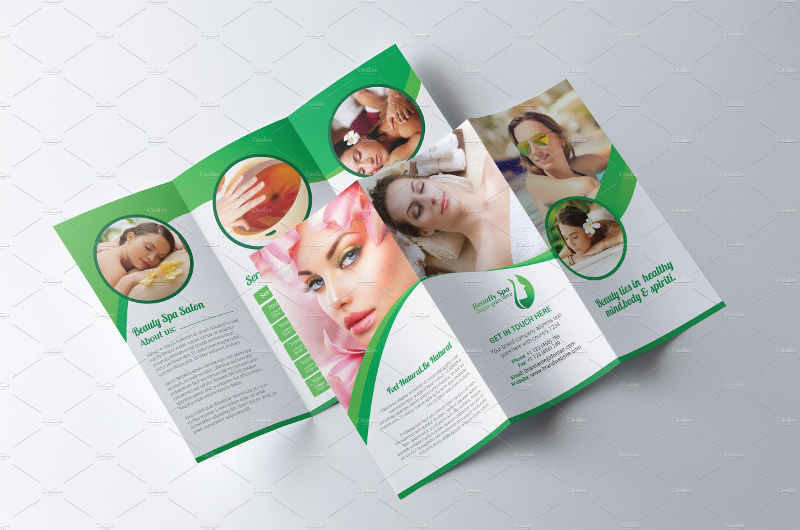 spa beauty salon brochure