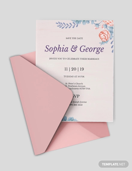 traditional wedding invitation design