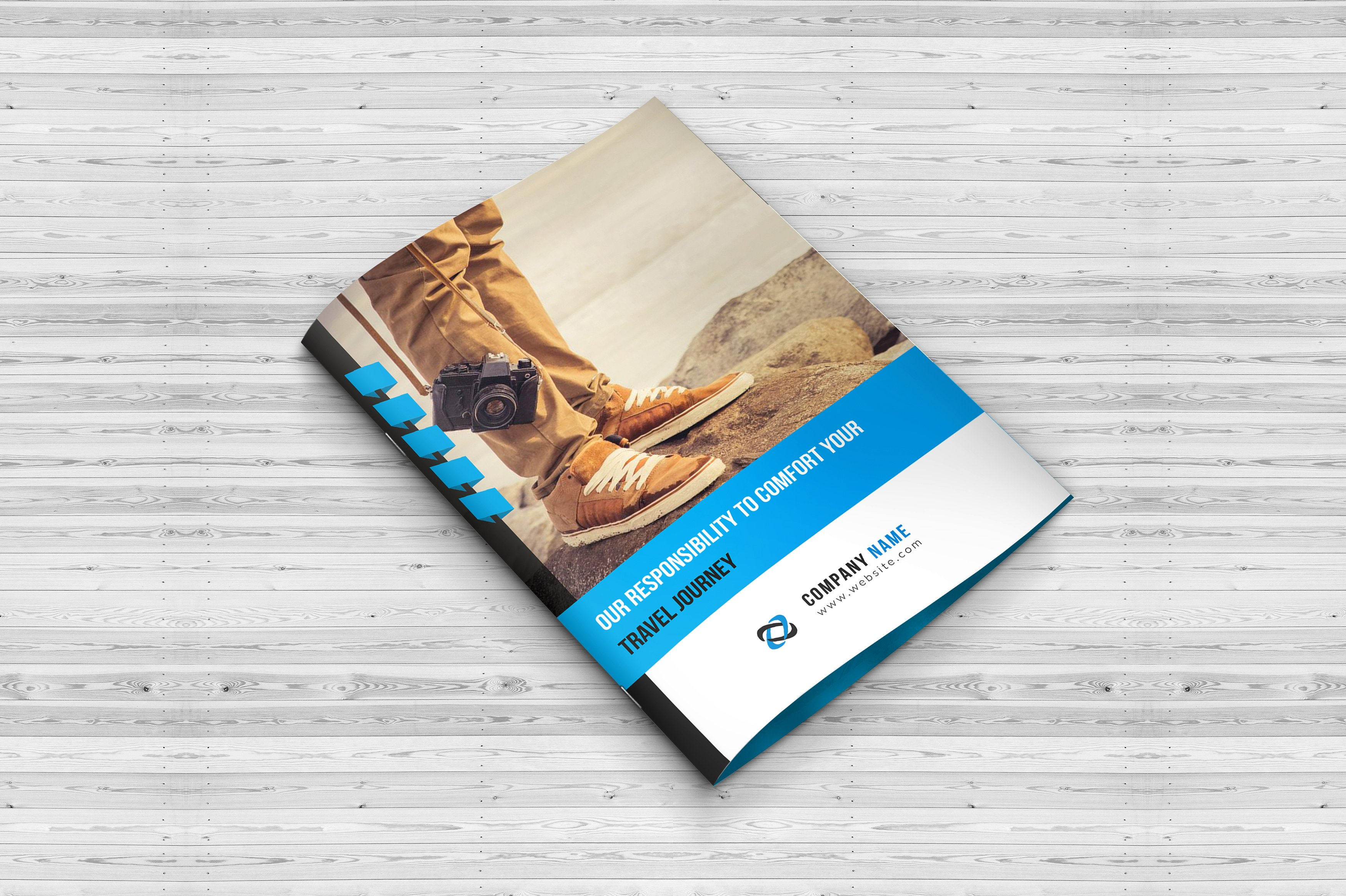 travel agency bi fold brochure
