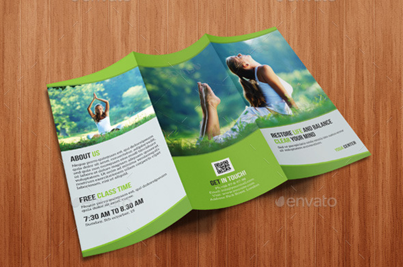 Tri- Fold Yoga Brochure