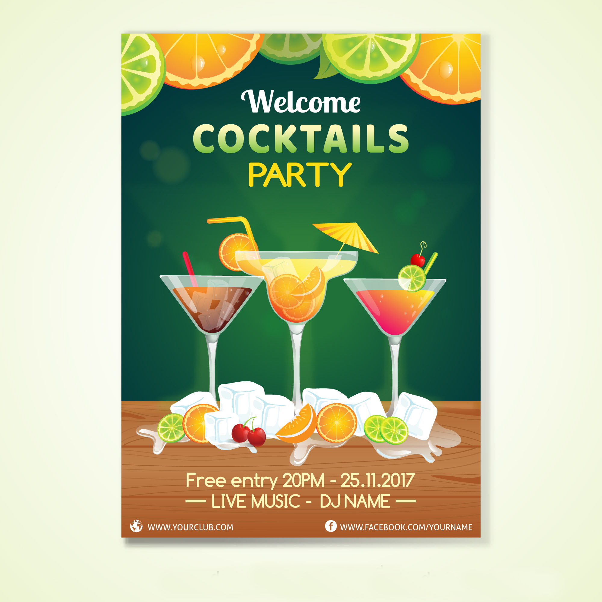 Cocktail Party Invitation Designs Examples 20 In Publisher Word 