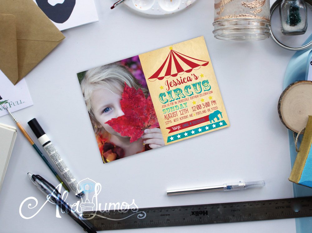 Vintage Circus Invitation