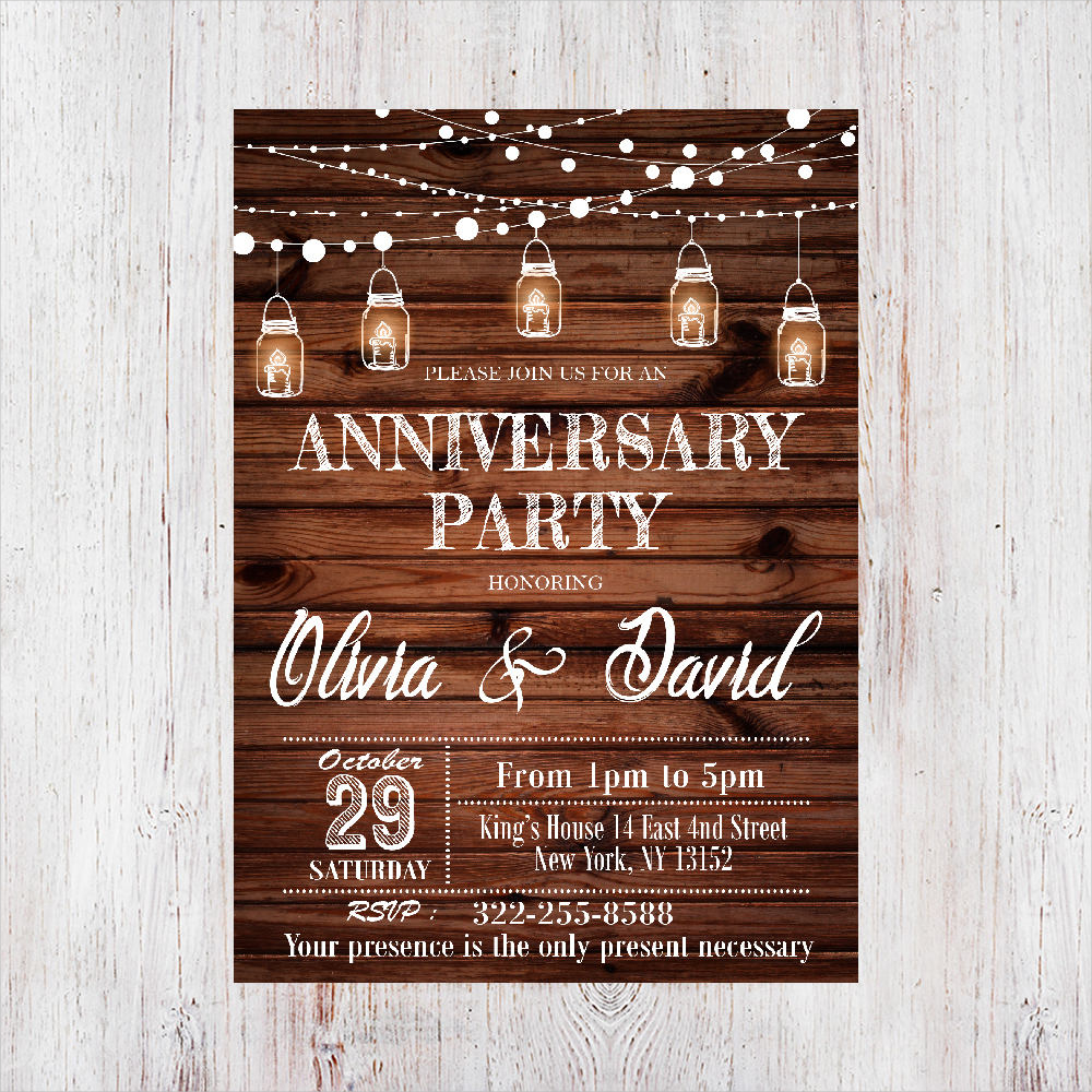 anniversary invitation design