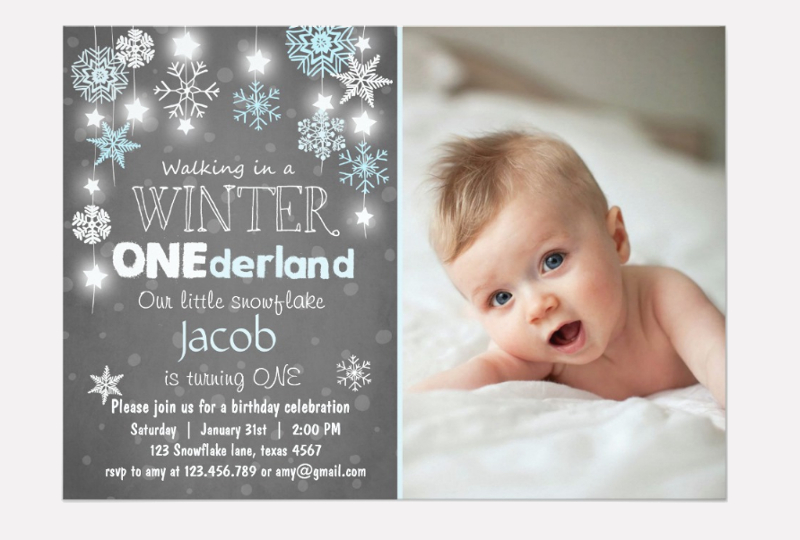 Winter Birthday Invitation