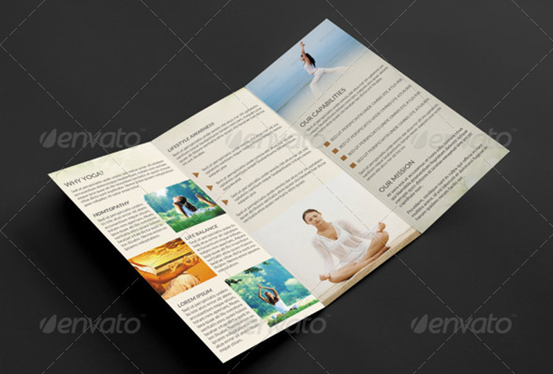 Yoga Center Trifold Brochure