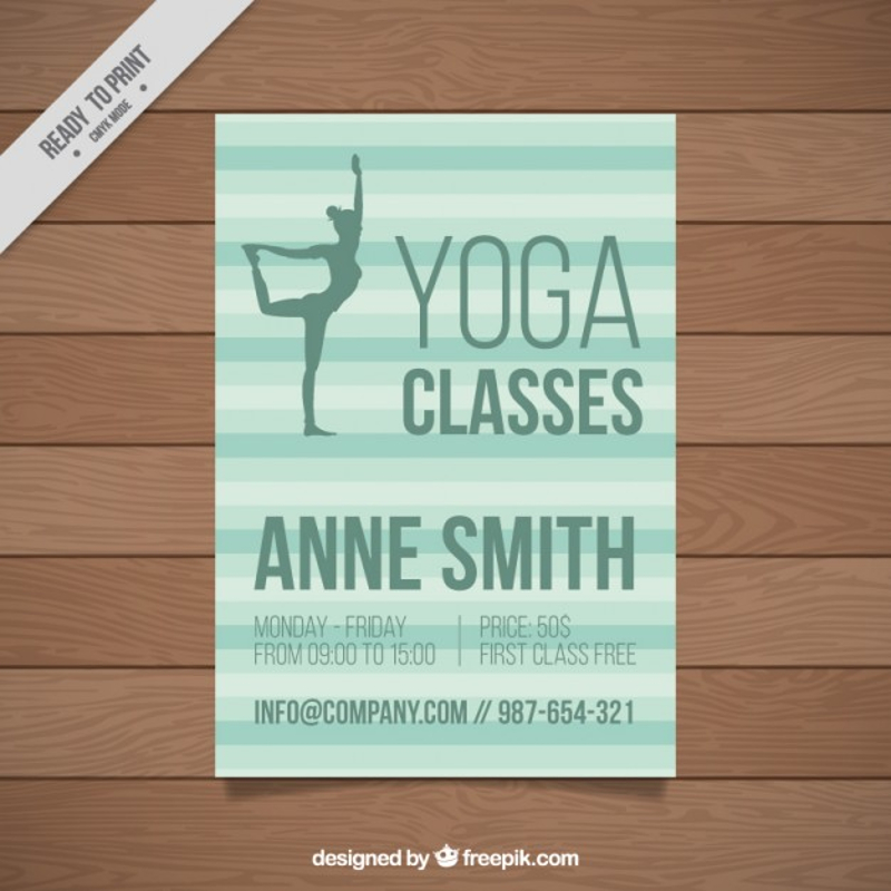 Yoga Classes Brochure