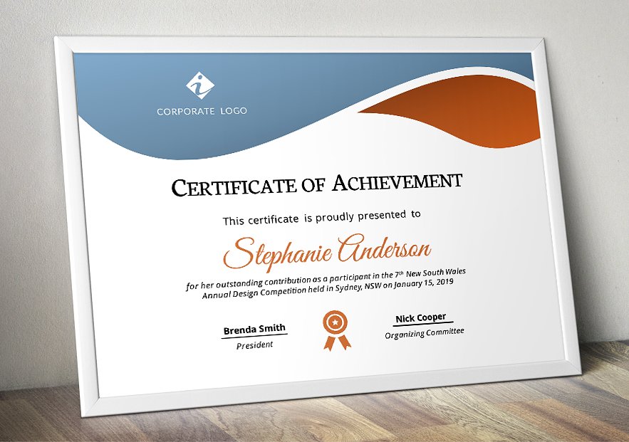beautiful certificate