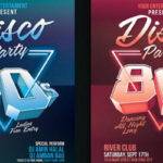 disco dance party invitation