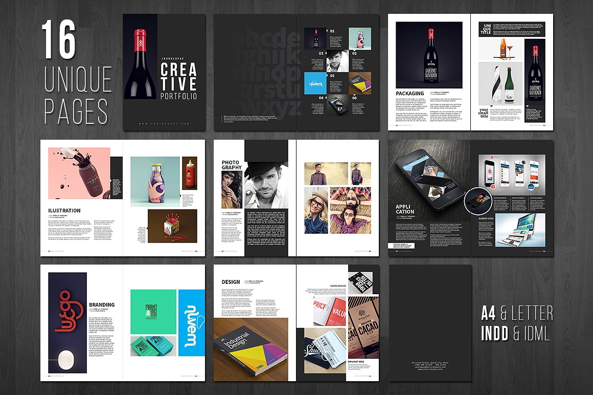 graphic design portfolio template