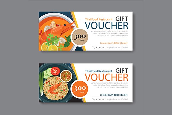 Premium PSD | Food gift voucher | Food gifts, Food vouchers, Food