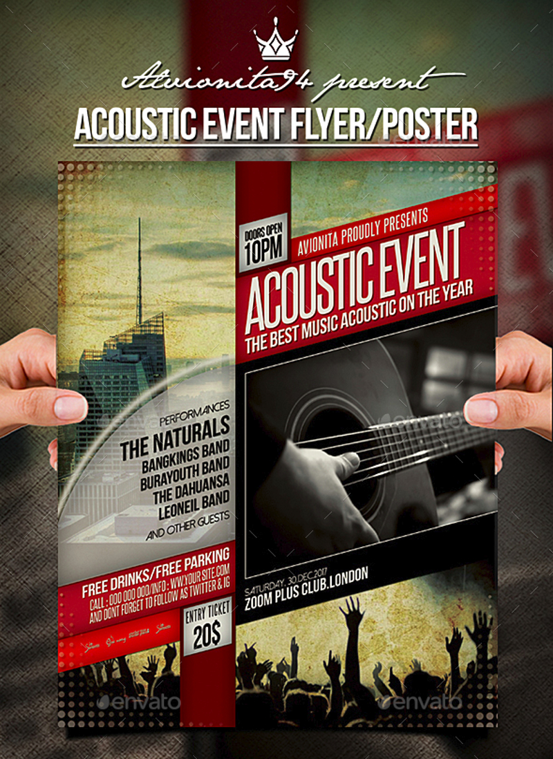 acoustic event flyer