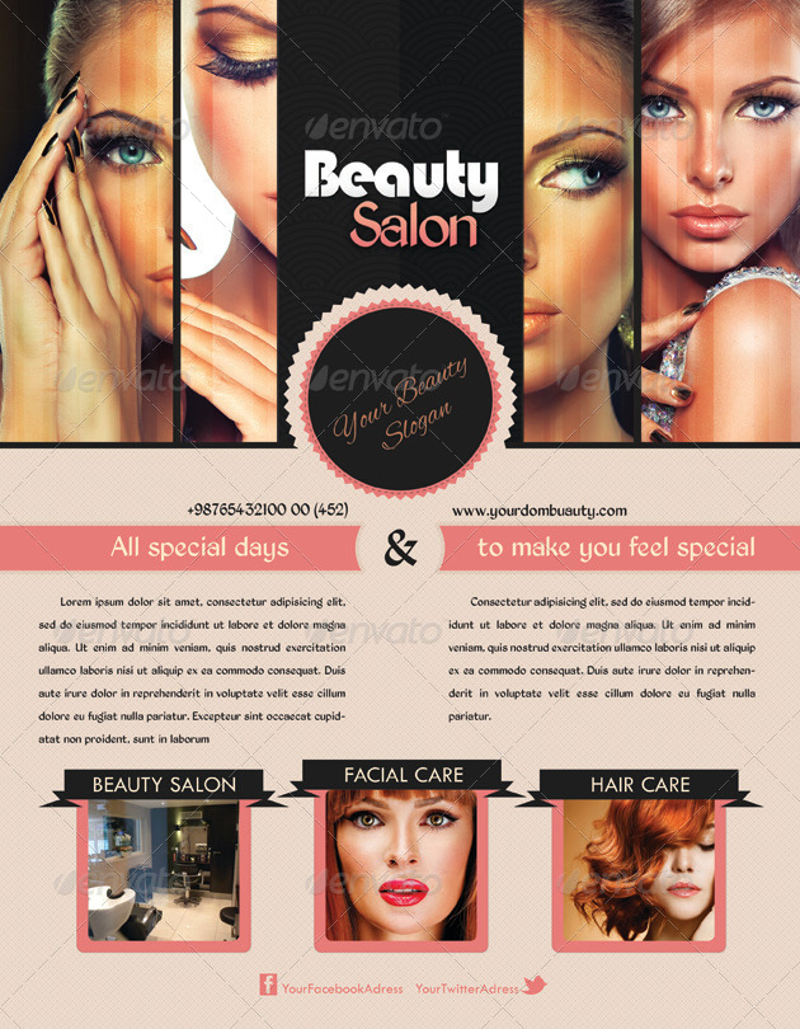 beauty salon flyer