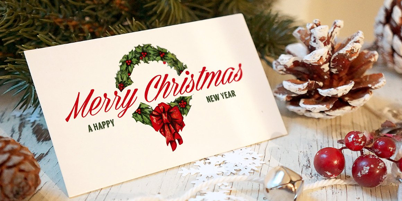 Christmas and New Year Greeting Card Template in Publisher, Pages