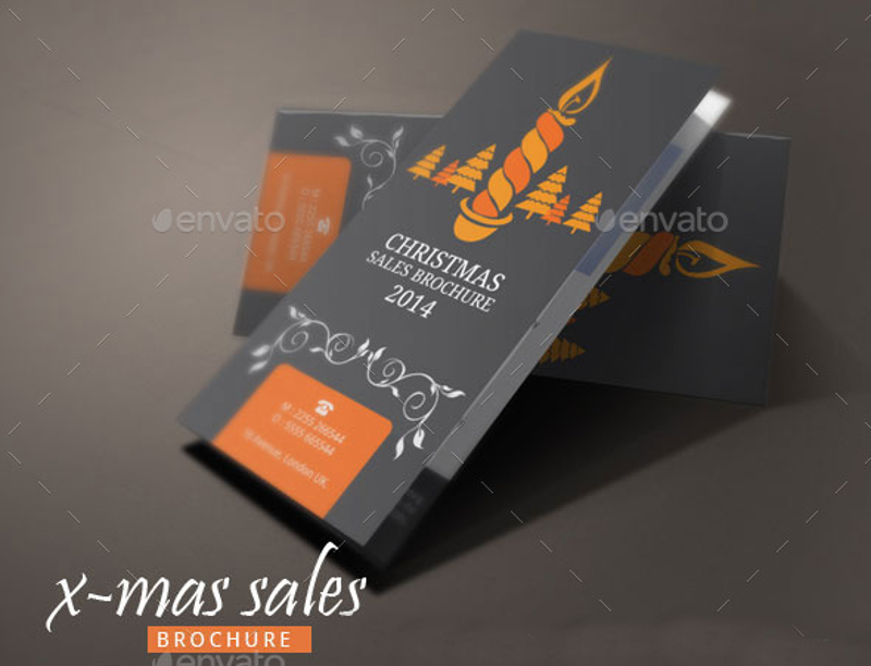 christmas sales brochure template
