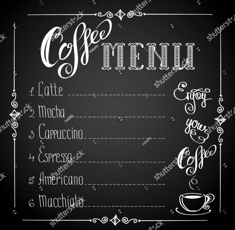 Coffee Menu Template