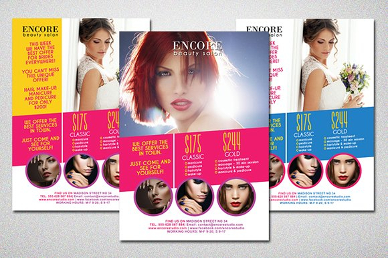 Colorful Beauty Salon Flyer