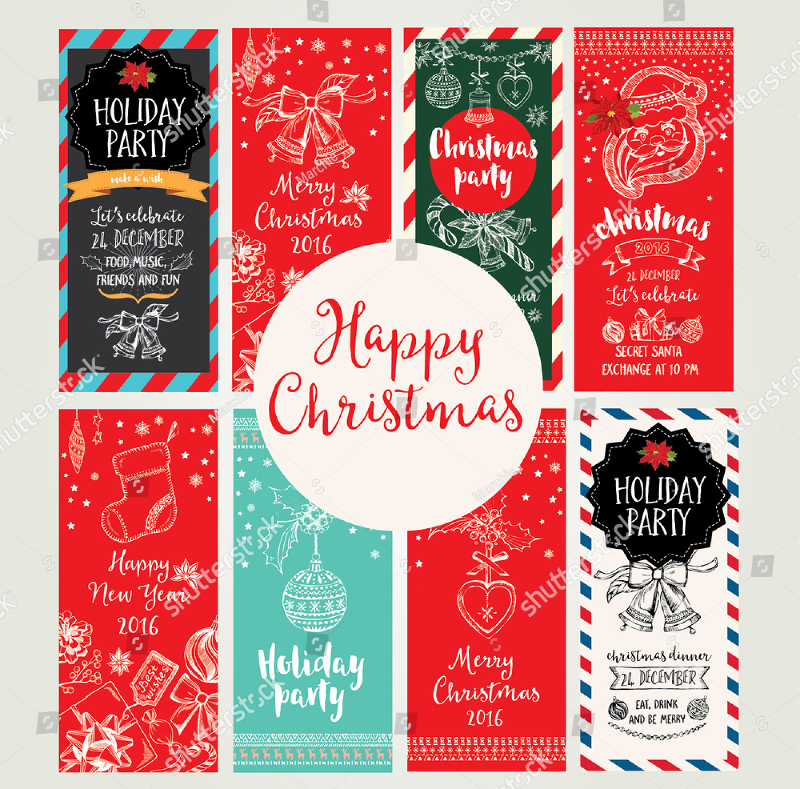 colorful christmas cards
