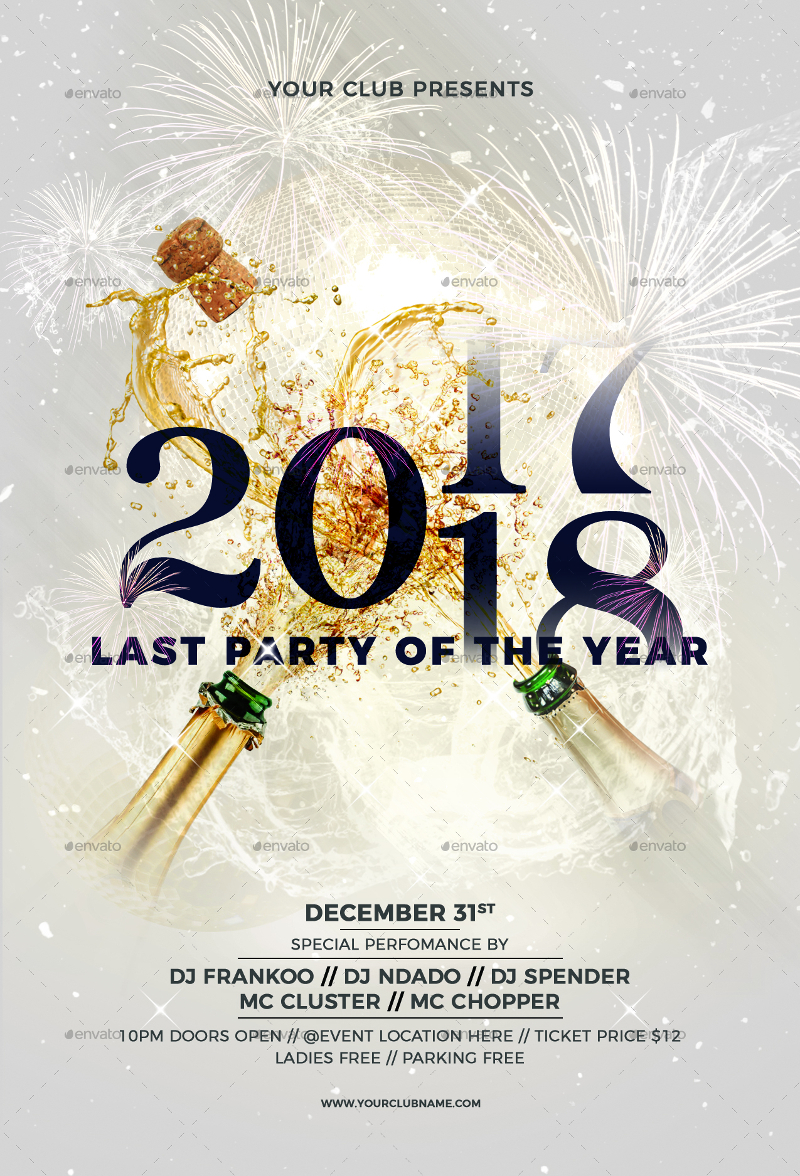 End Of Year Party Flyer - End Of The Year - Premium Flyer Template + Facebook Cover ... - We ...