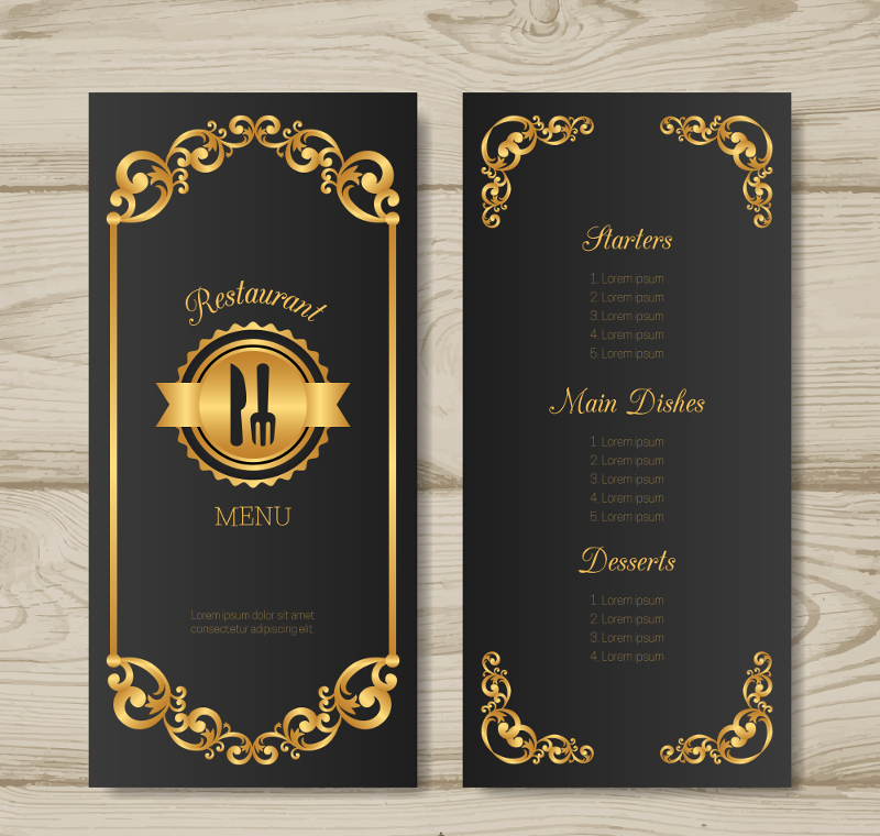 Art Deco Menu 16 Examples