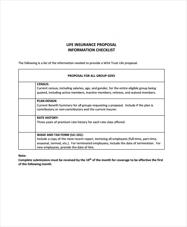 Insurance Proposal 11+ Examples, Format, Pdf Examples