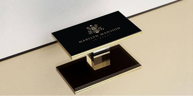 Premium Vector  Dark blue luxury business card design template